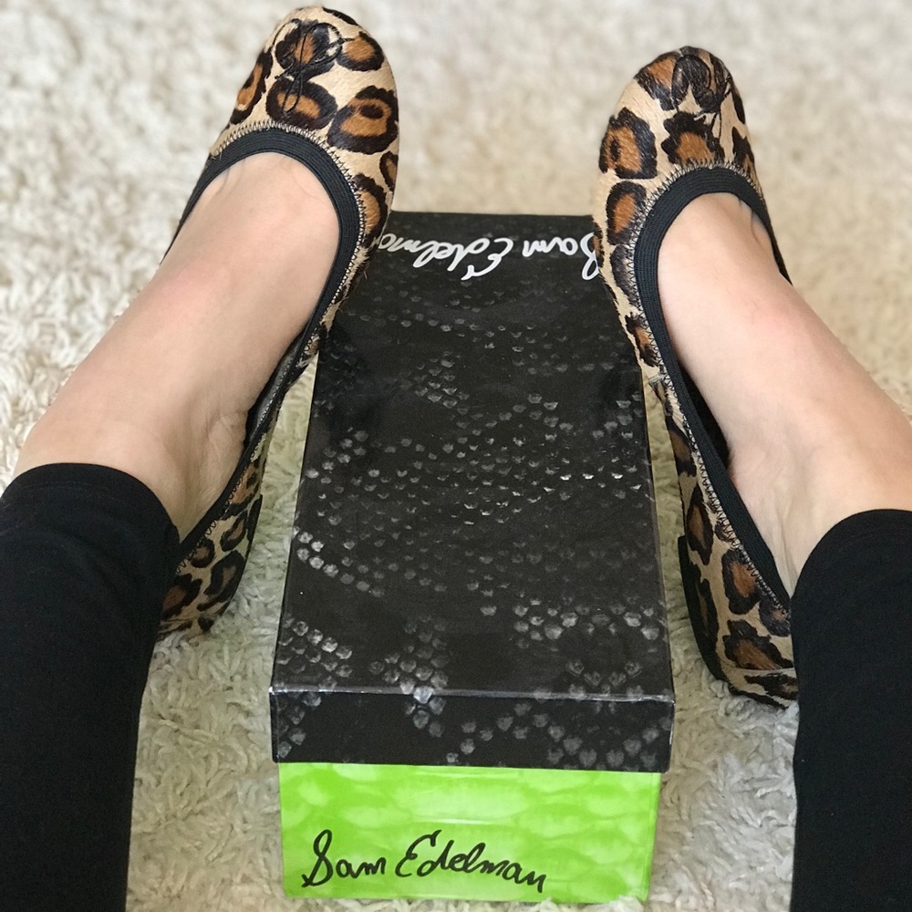 Sam Edelman Cayla Leopard Flats size:8,5